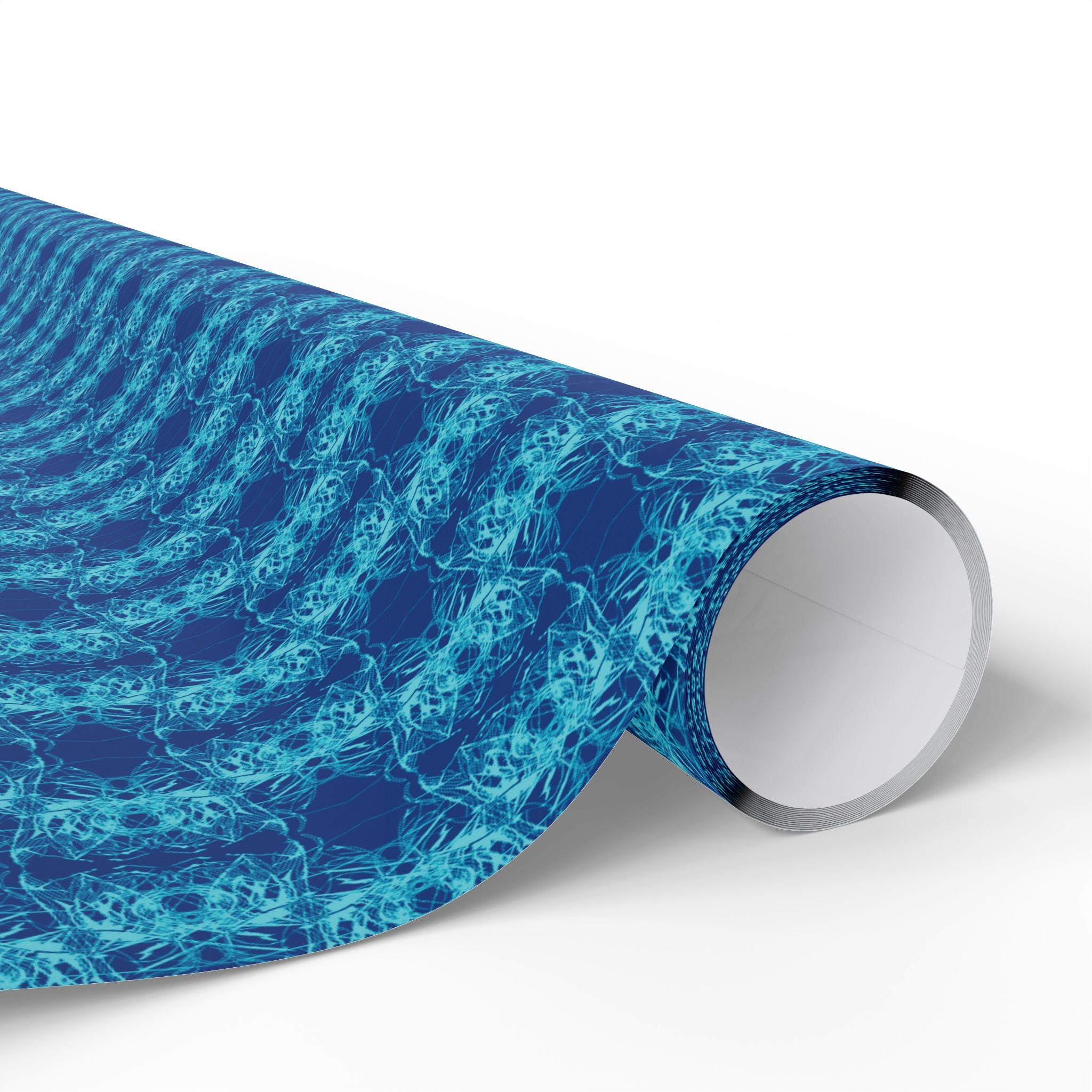 Link (Teal, Dark Blue Background) Heavy Wrapping Paper