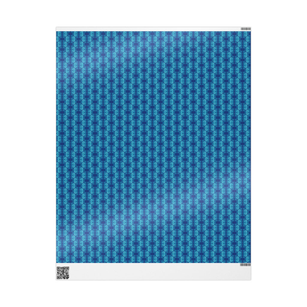 Link (Teal, Dark Blue Background) Heavy Wrapping Paper