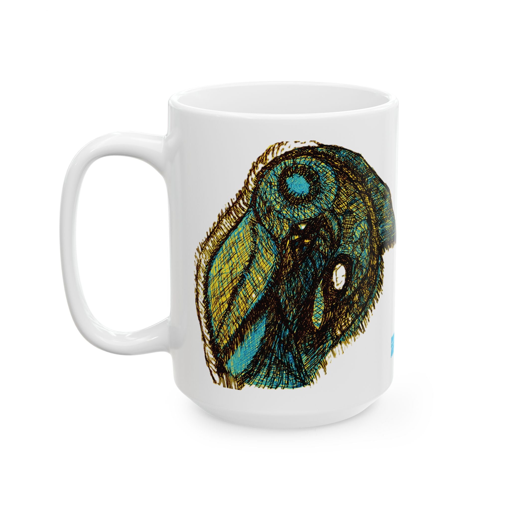 Who Are You? (Gold) White Ceramic Mug, (11oz, 15oz)