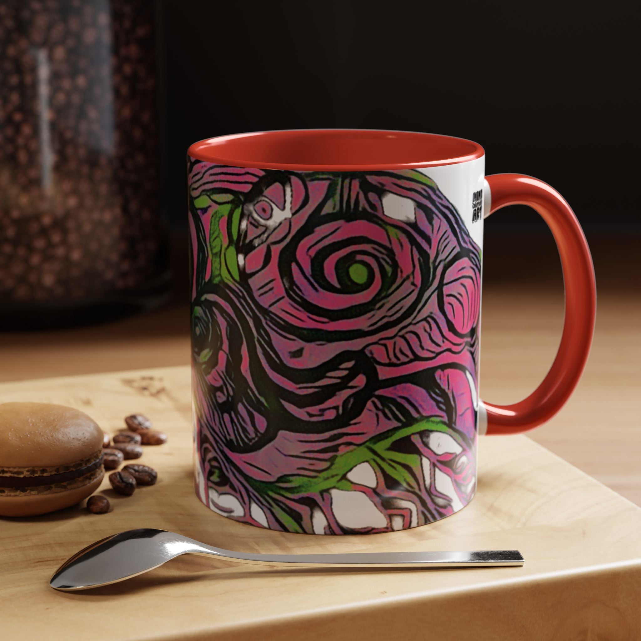 Vessel (Neon) Accent Coffee Mug (11oz, 15oz)
