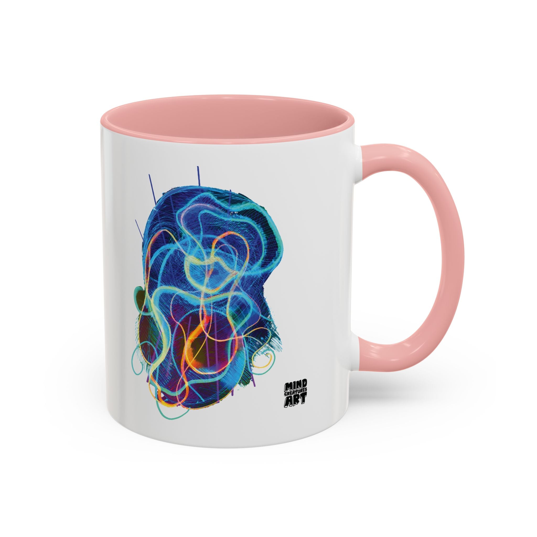 Davy Jones (Electric Blue) Accent Coffee Mug (11oz, 15oz)