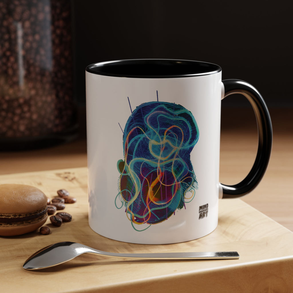 Davy Jones (Electric Blue) Accent Coffee Mug (11oz, 15oz)