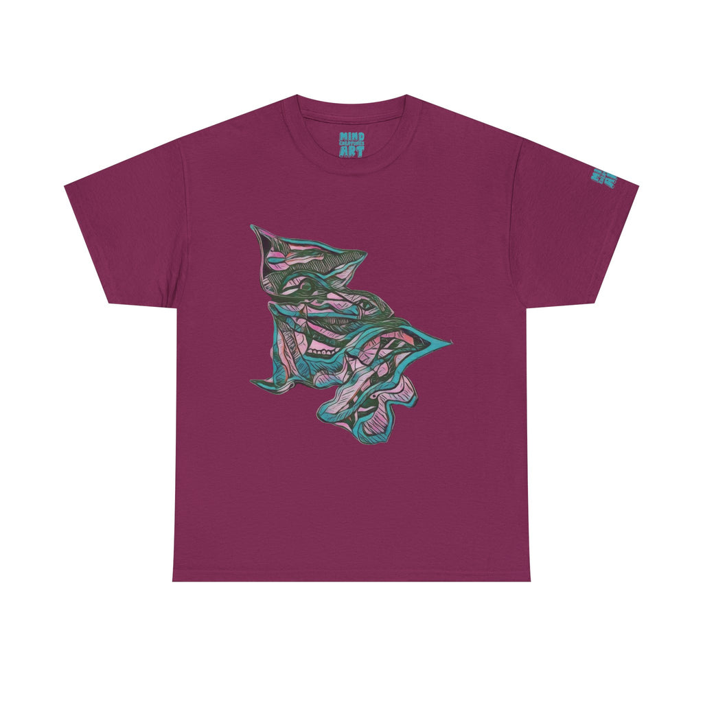 Cheshire (Pink & Teal) Unisex Heavy Cotton Tee