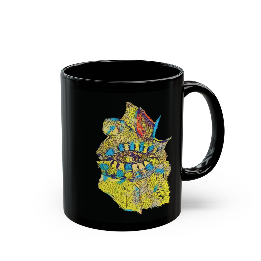 Hypnagogic (Neon) Black Ceramic Mug (11oz, 15oz)