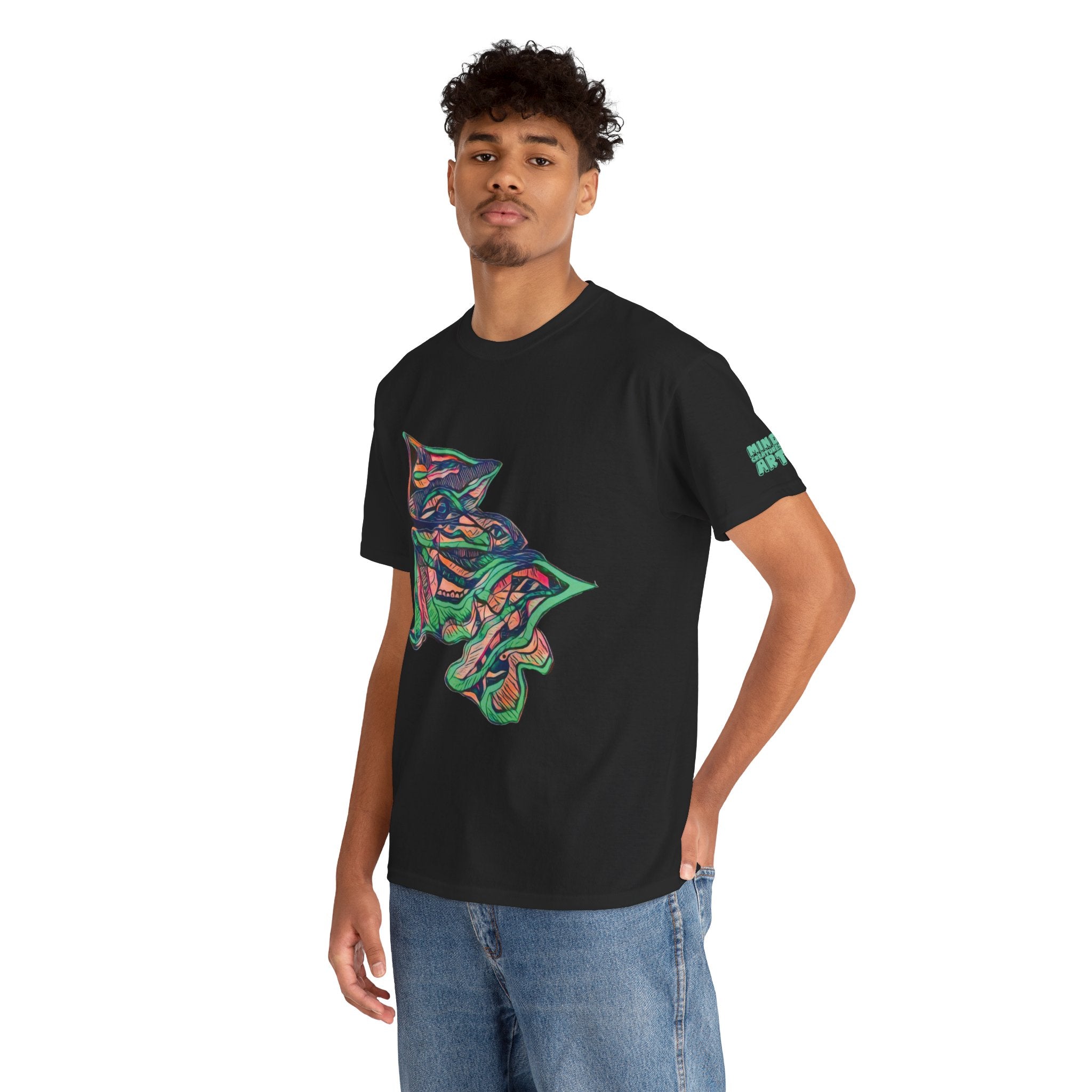 Cheshire (Pink & Seafoam) Unisex Heavy Cotton Tee