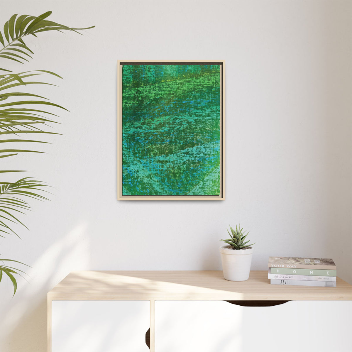 Lagoon (V2) Matte Canvas, Framed
