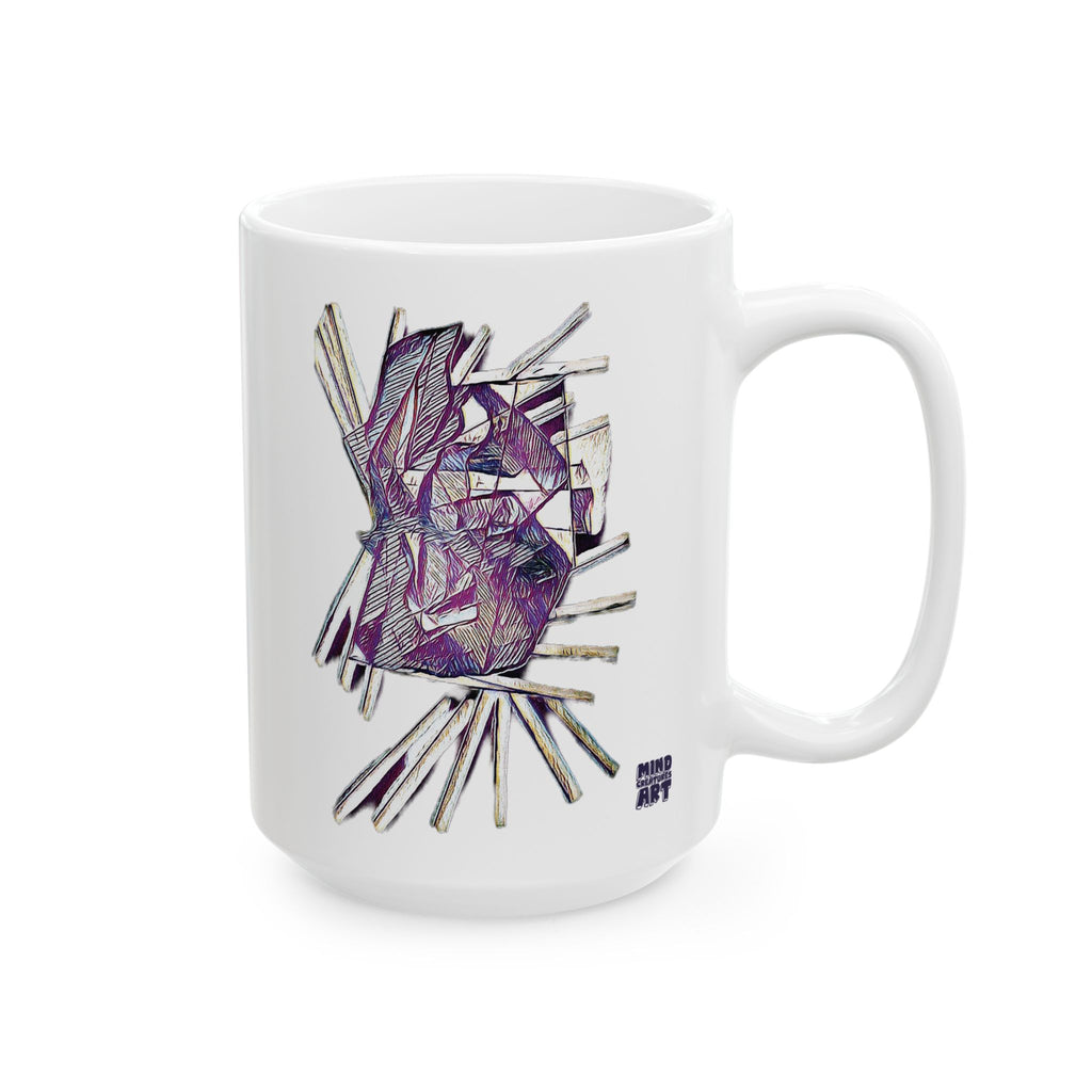 Lightspeed (Purple) White Ceramic Mug, (11oz, 15oz)