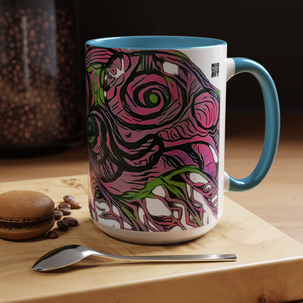 Vessel (Neon) Accent Coffee Mug (11oz, 15oz)