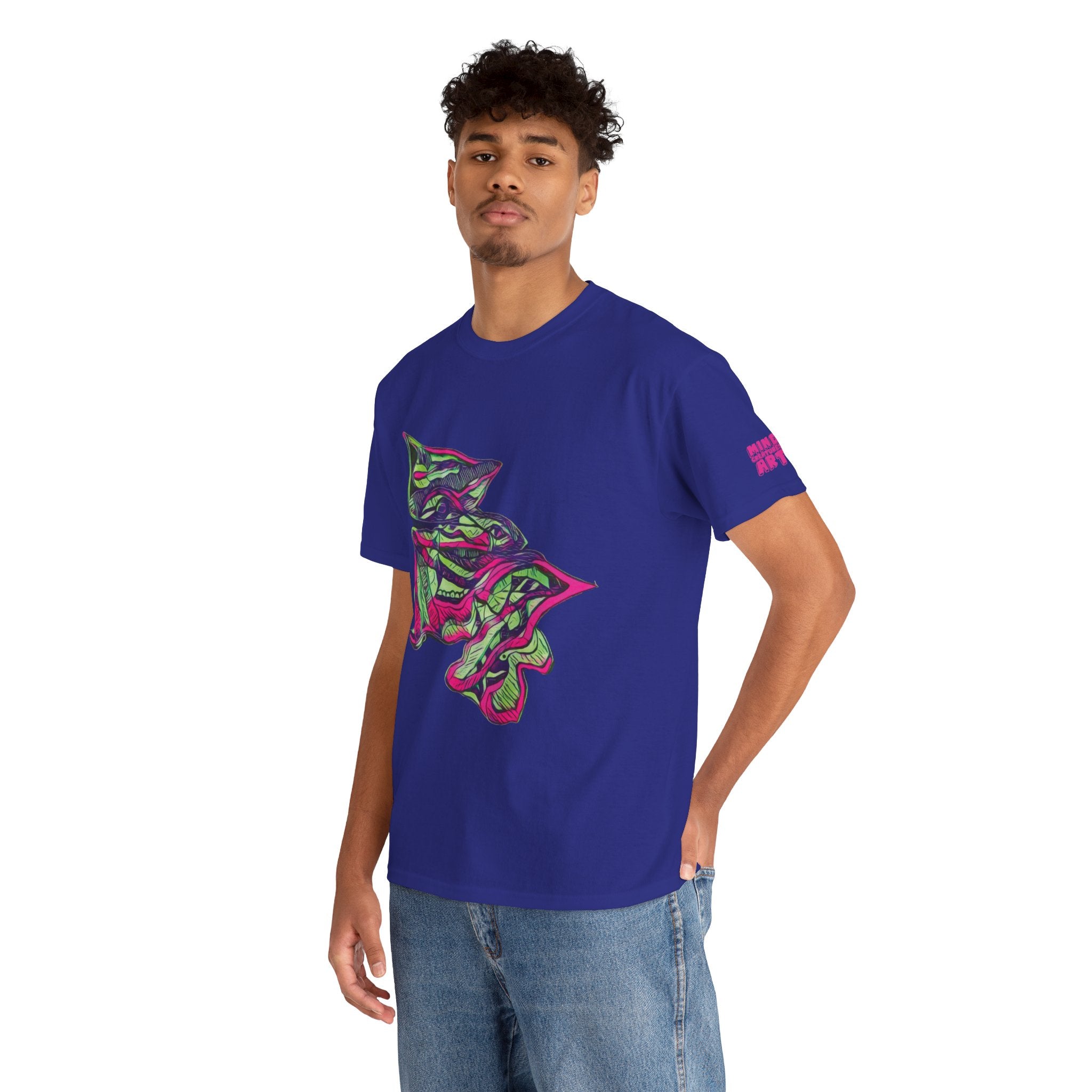 Cheshire (Pink & Green) Unisex Heavy Cotton Tee
