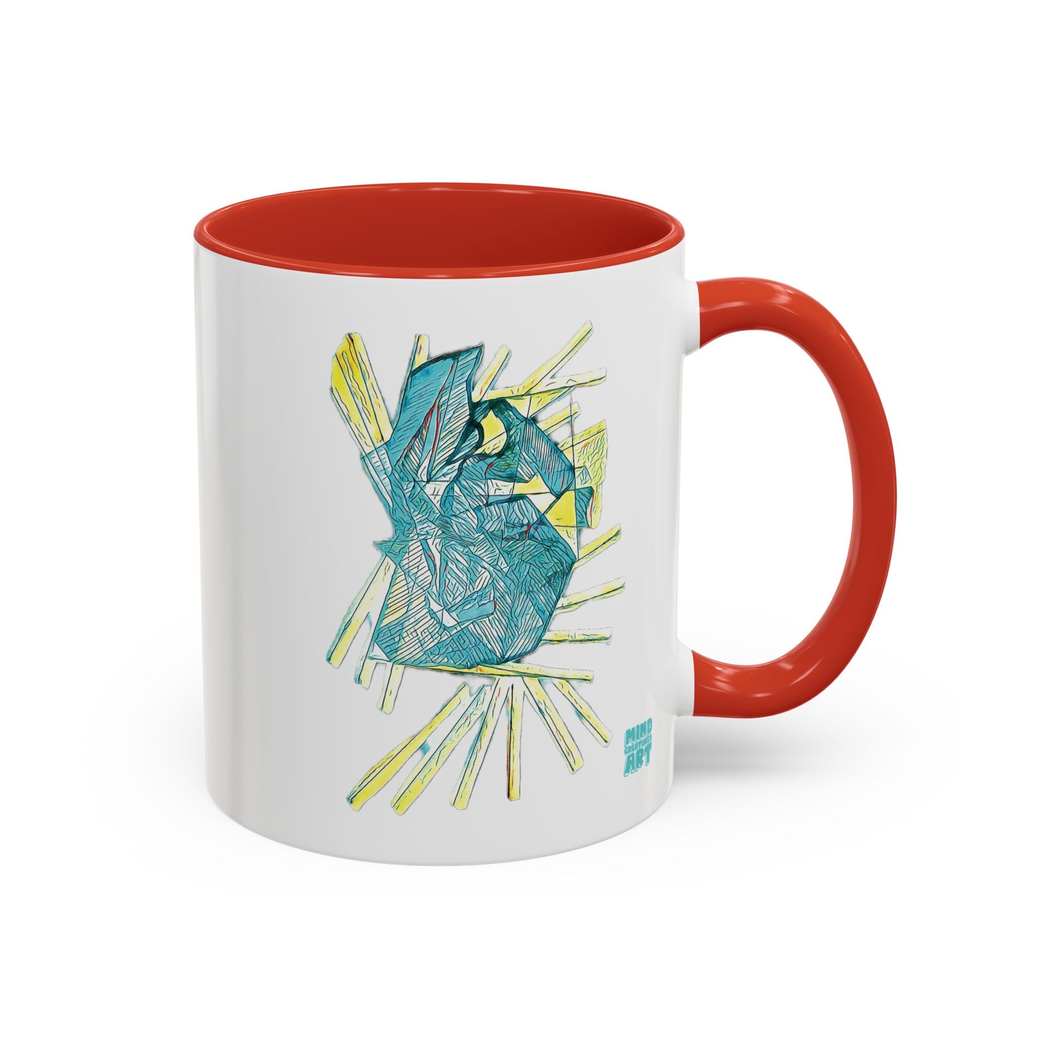 Lightspeed (Aqua) Accent Coffee Mug (11oz, 15oz)