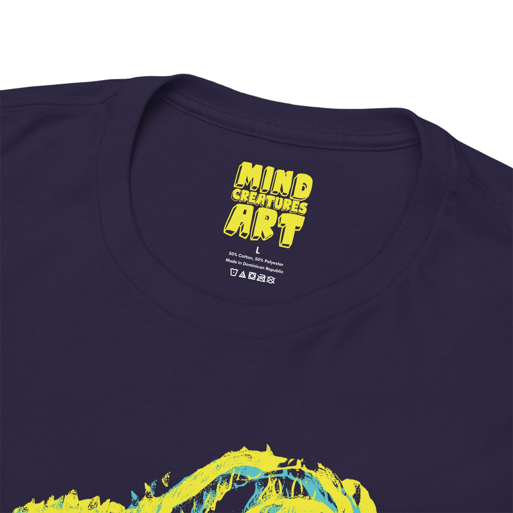 Exploration (Blur, Yellow & Blue) Unisex Heavy Cotton Tee