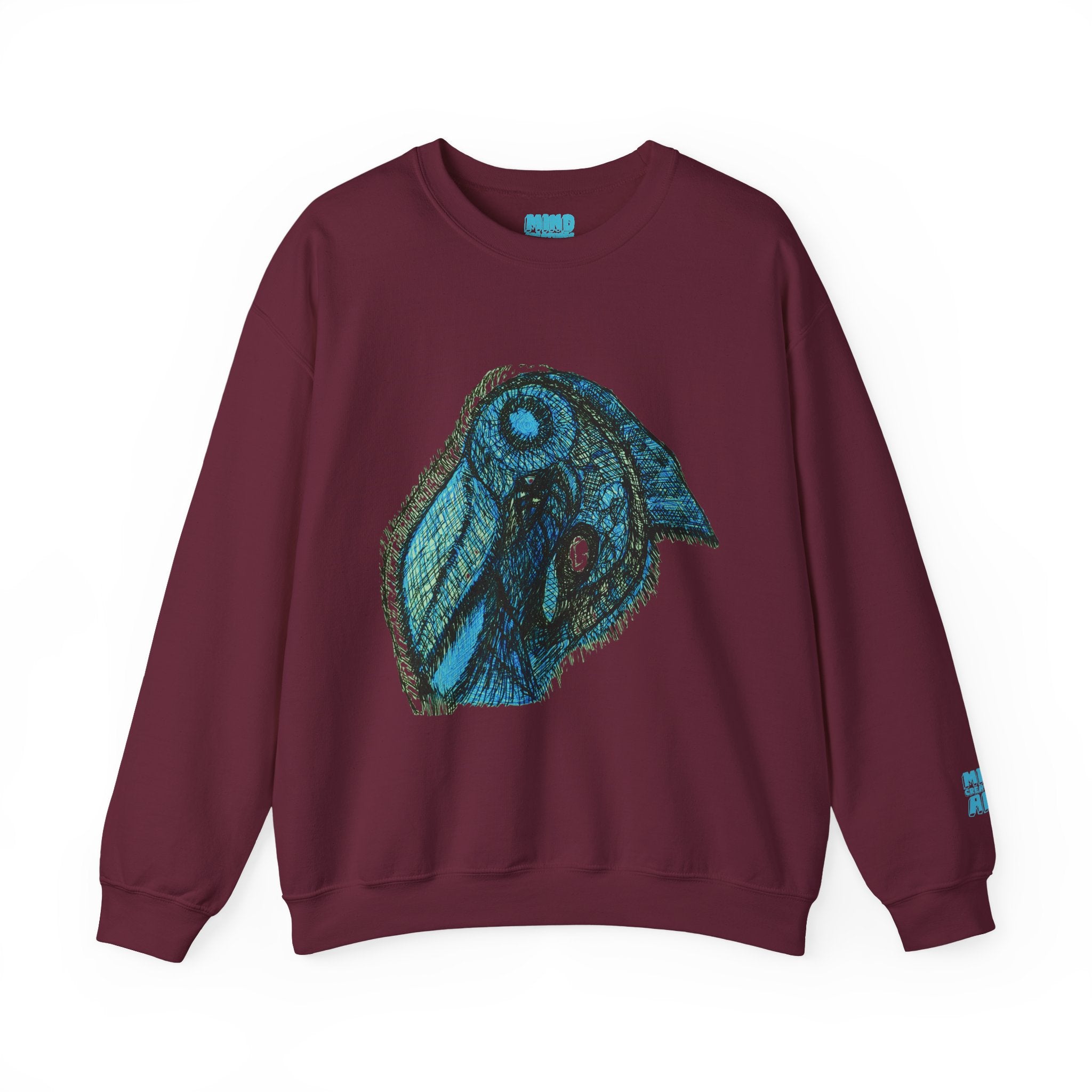 Who Are You? (Teal) Unisex Heavy Blend™ Crewneck Sweatshirt