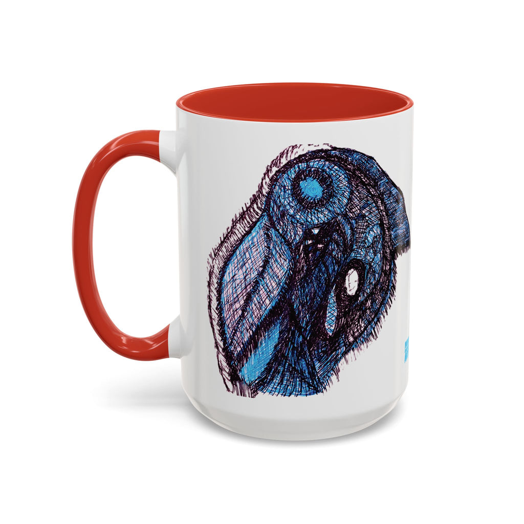 Who Are You? (Blue) Accent Coffee Mug (11oz, 15oz)