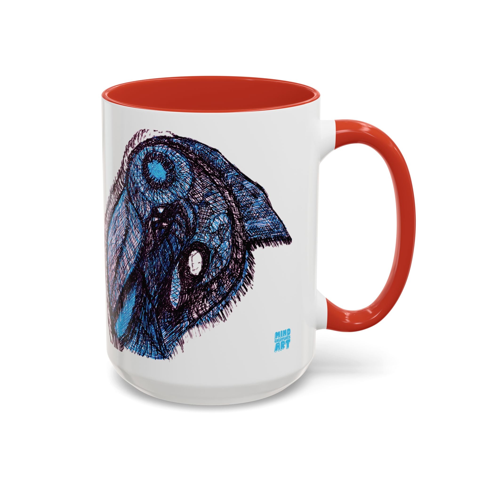 Who Are You? (Blue) Accent Coffee Mug (11oz, 15oz)