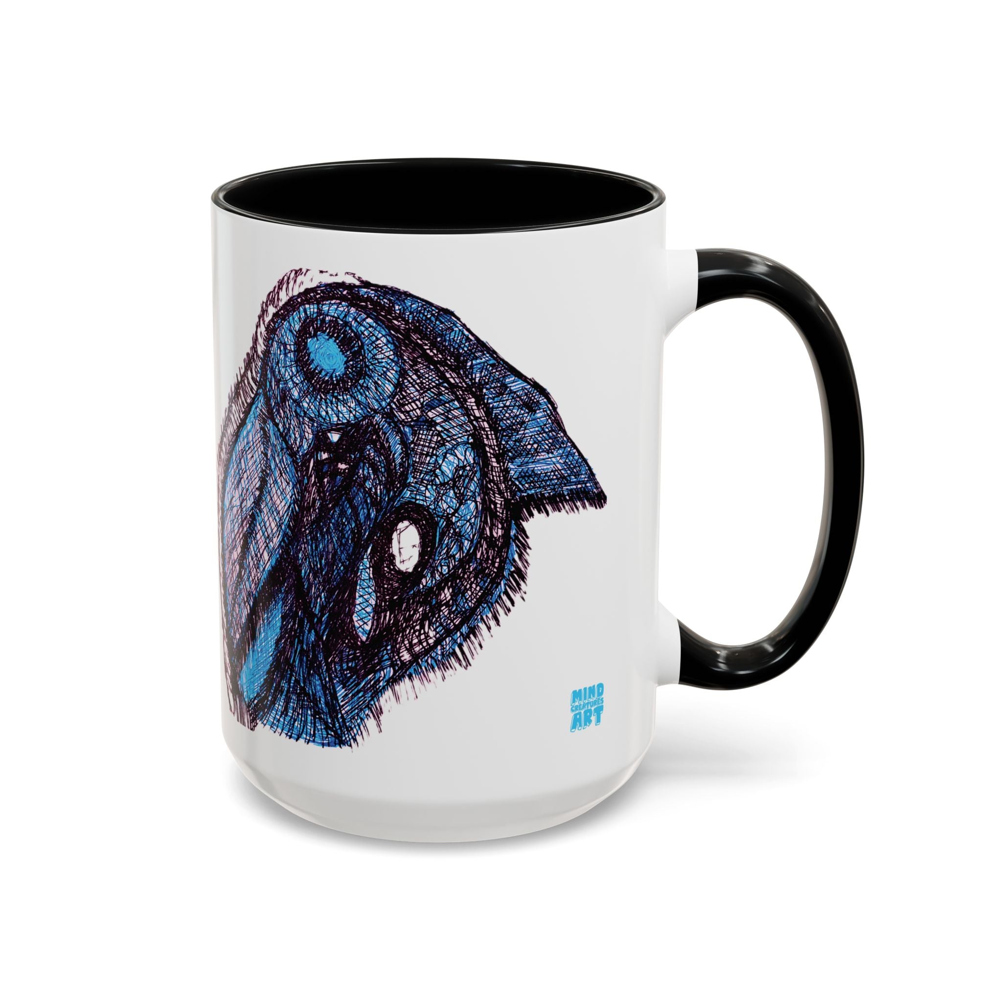 Who Are You? (Blue) Accent Coffee Mug (11oz, 15oz)