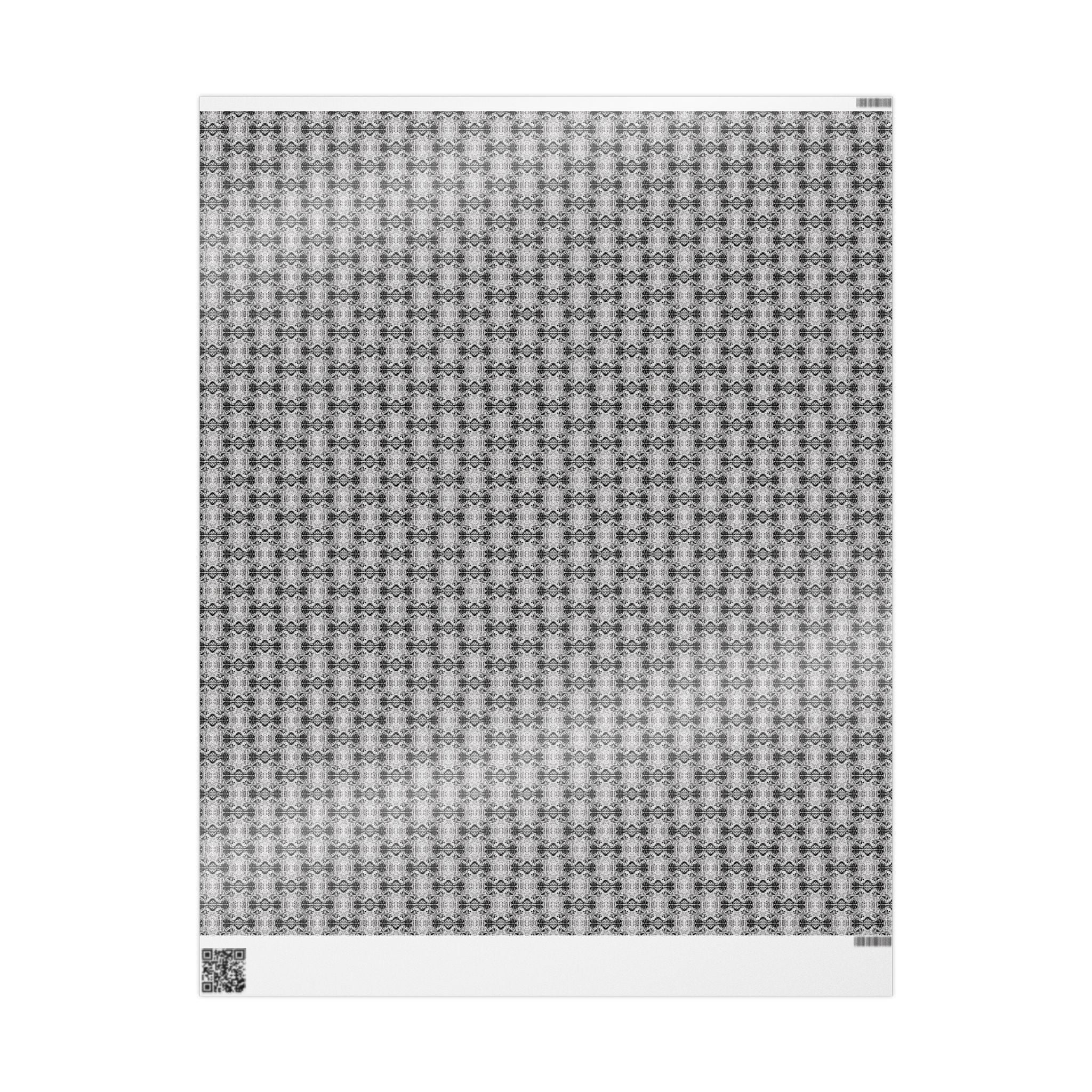 Love (Black, White Background) Heavy Wrapping Paper