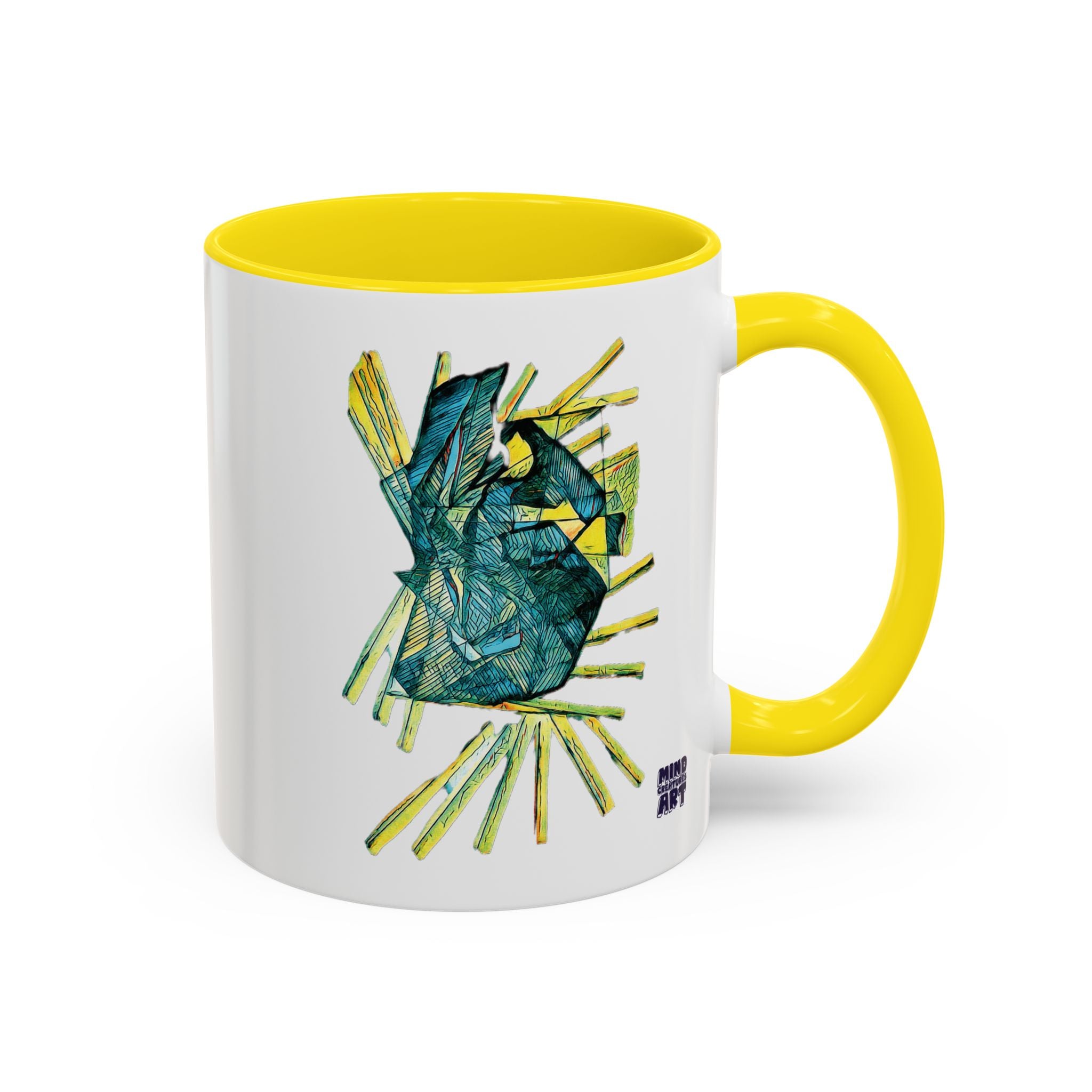 Lightspeed (Teal) Accent Coffee Mug (11oz, 15oz)