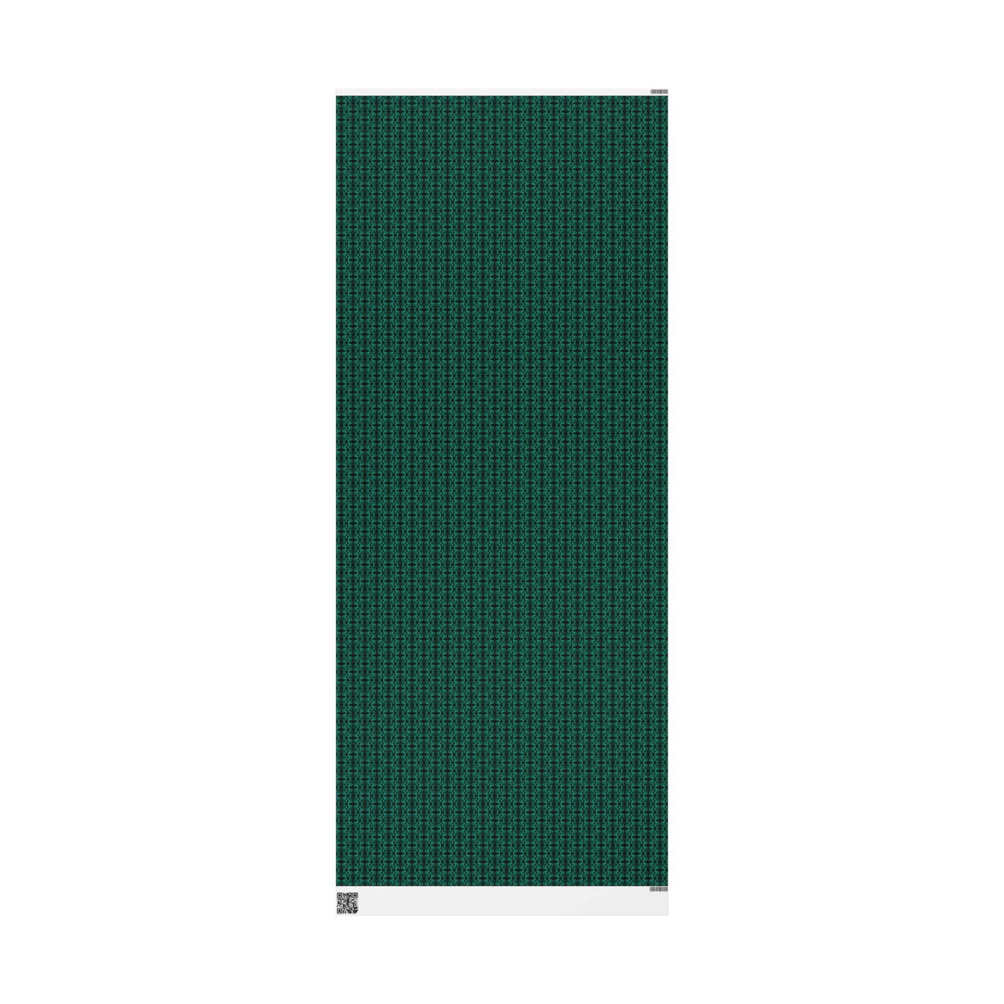 Curiosity (Emerald, Black Background) Heavy Wrapping Paper