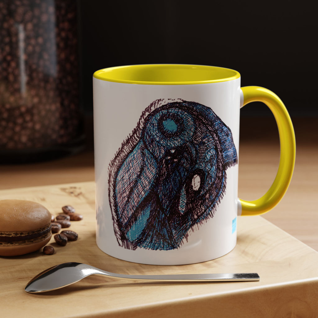 Who Are You? (Blue) Accent Coffee Mug (11oz, 15oz)
