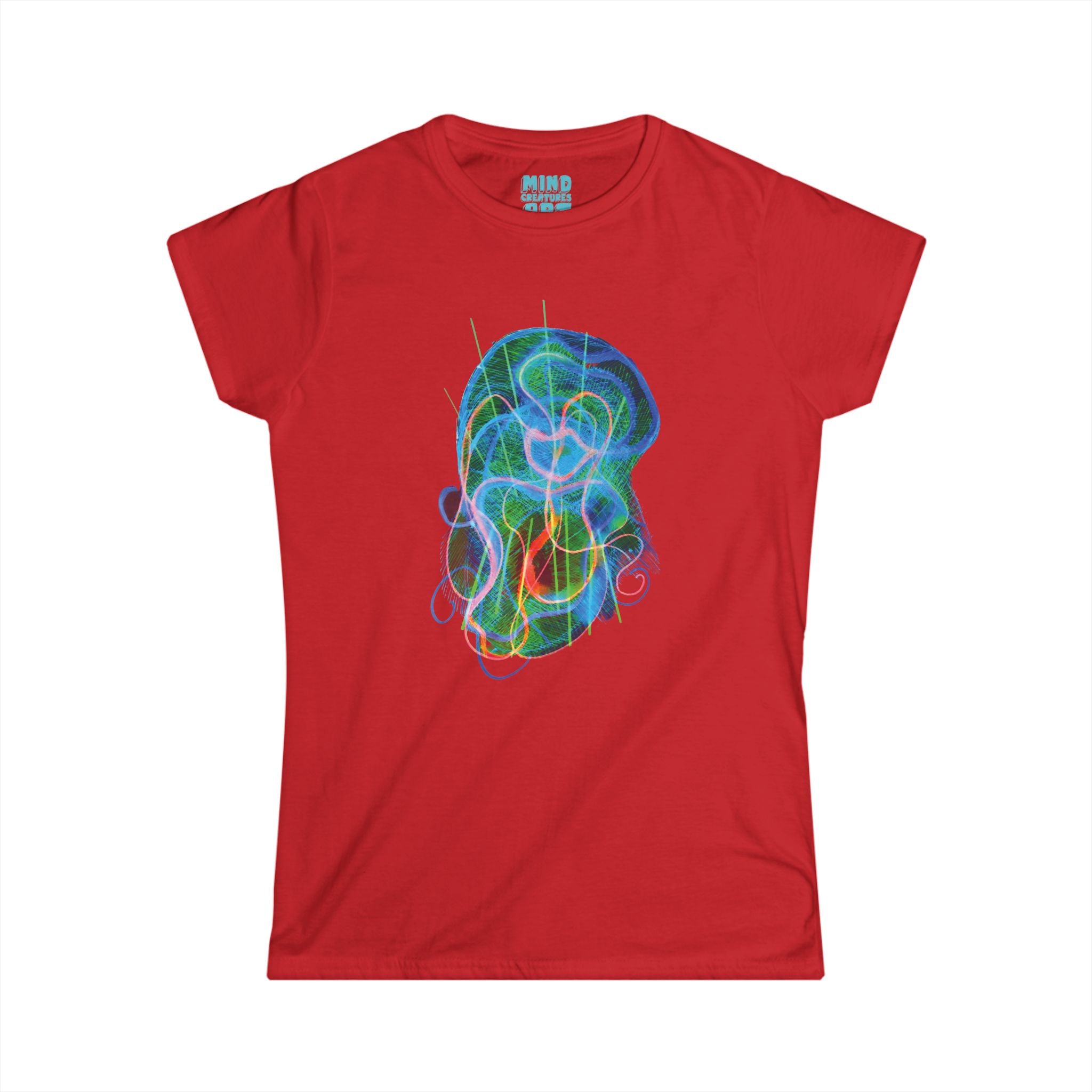 Davy Jones (Electric Green & Blue) Women's Softstyle Tee