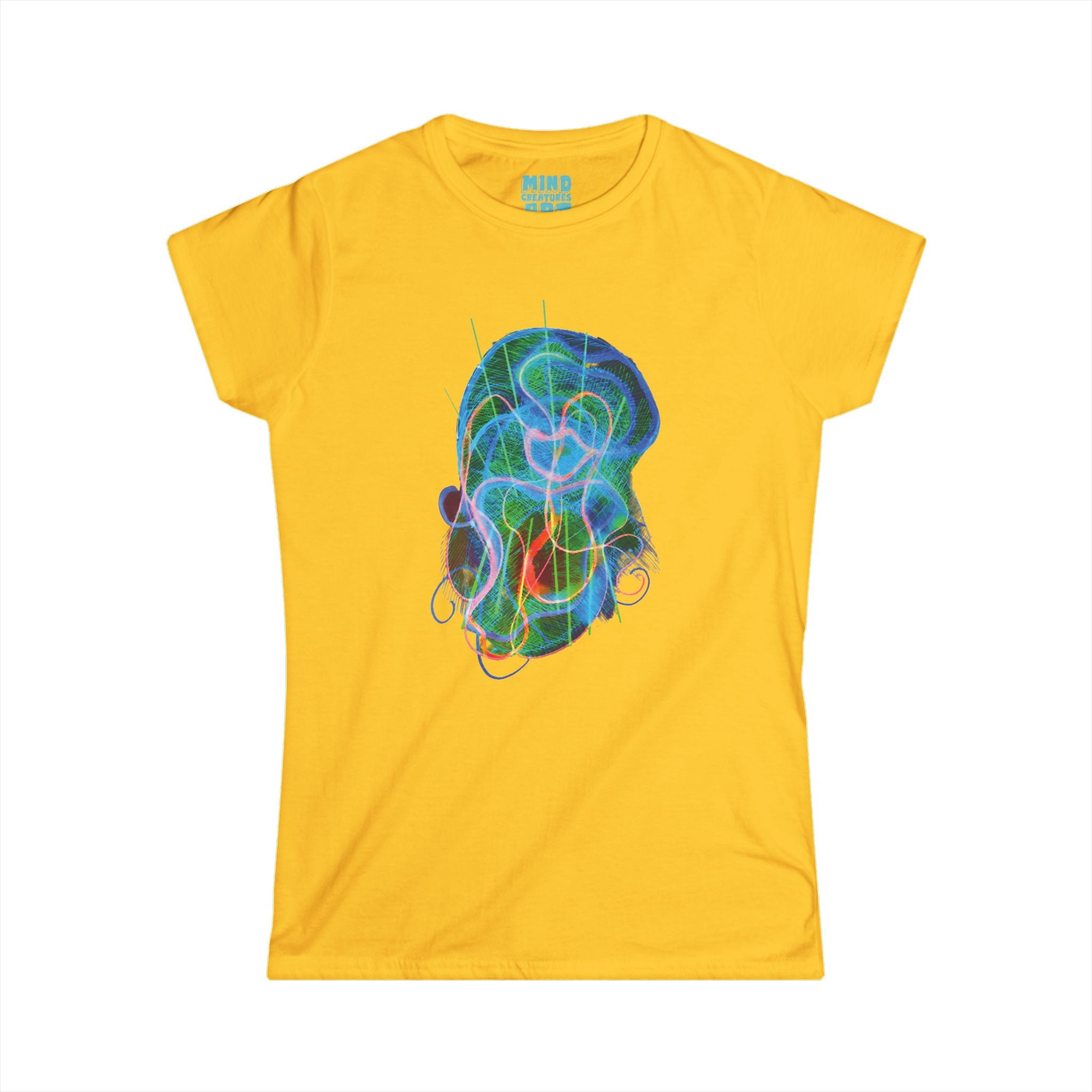 Davy Jones (Electric Green & Blue) Women's Softstyle Tee