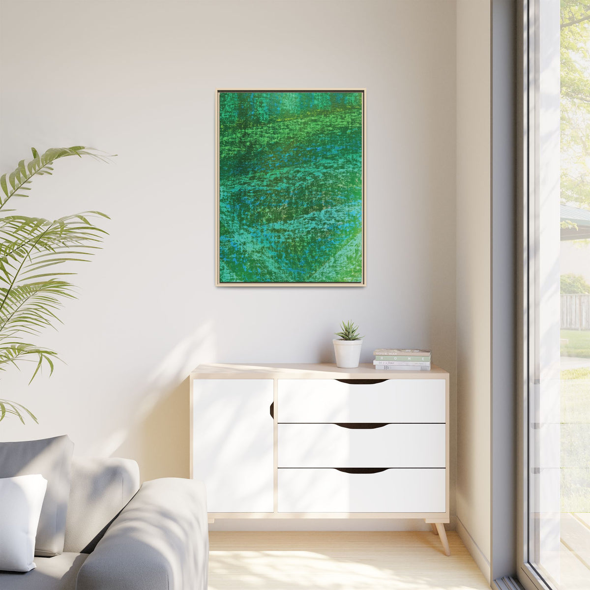 Lagoon (V2) Matte Canvas, Framed