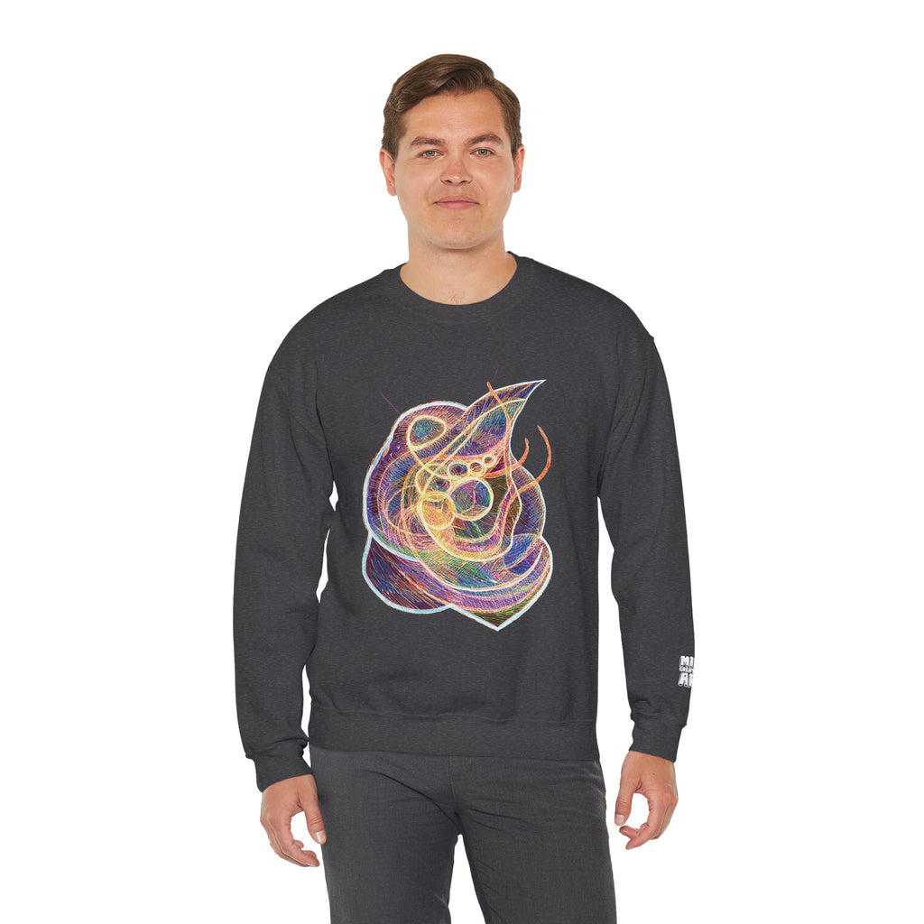 Renewal (Electric Yellow & Purple) Unisex Heavy Blend™ Crewneck Sweatshirt