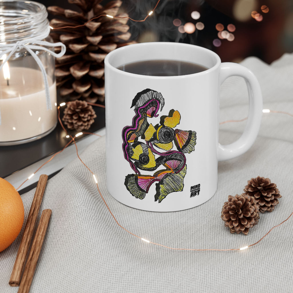 Crimson Teacher White Ceramic Mug, (11oz, 15oz)