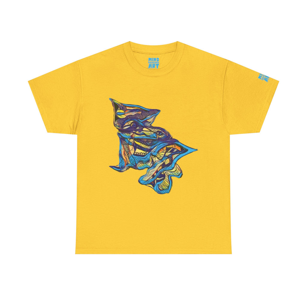 Cheshire (Blue & Yellow) Unisex Heavy Cotton Tee